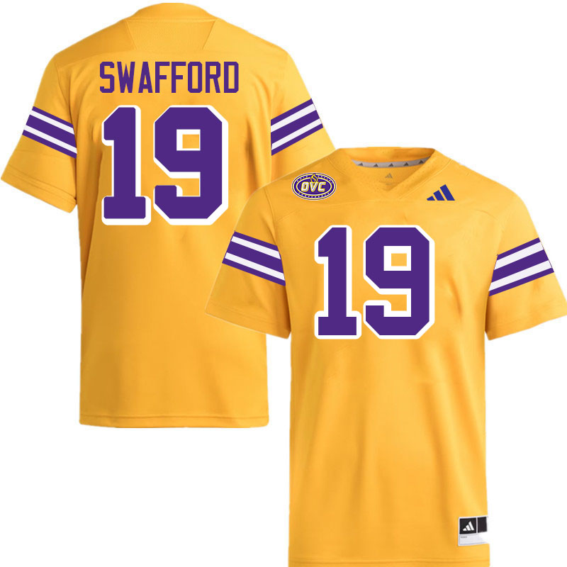 Tennessee Tech Golden Eagles #19 Aaron Swafford College Football Jerseys,Uniforms-Gold